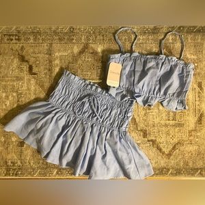 Dress up boutique skort/ crop top set
